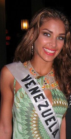 Miss Universe Dayana Mendoza is back home from the US Naval Base at Guantanamo Bay Cuba. 	